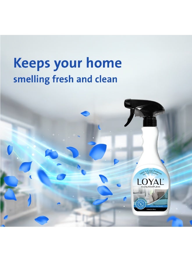 loyal Fabric & Carpet Freshener Cotton Fragrance 500 ml - Image 3