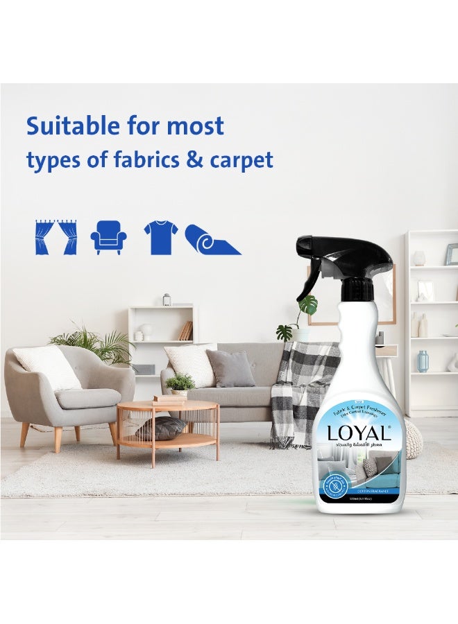 loyal Fabric & Carpet Freshener Cotton Fragrance 500 ml - Image 2