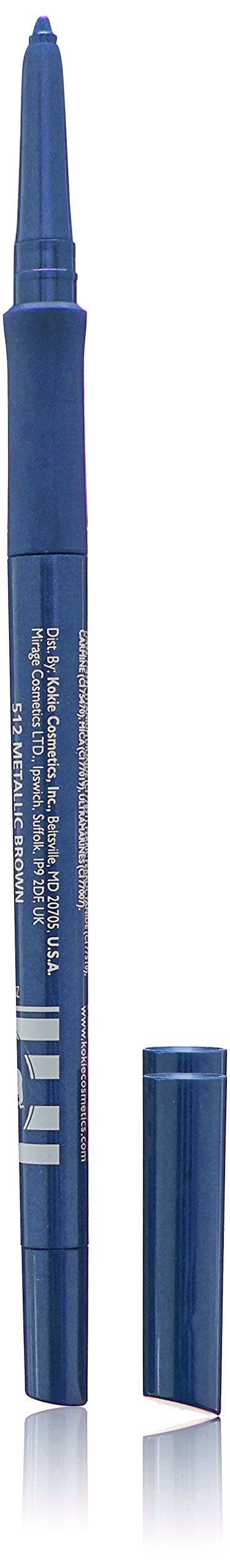 Kokie Cosmetics Retractable Kohl Eyeliner Metallic Blue 0012 Ounce