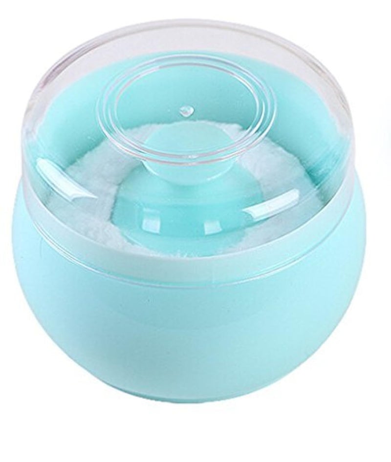 Topwon Baby Powder Puff Kit for Body Powder Container Dusting Powder Case for Baby&Mom - Image 1