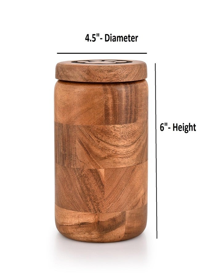 Kimona Food Jars & Canisters With PAW Engraved on Lid, Storage Food Kitchen Counter Containers for Candy, Flour, Oats, Coffee Bean, Pet Treats (4.5" X 4.5" X 6") - Image 5