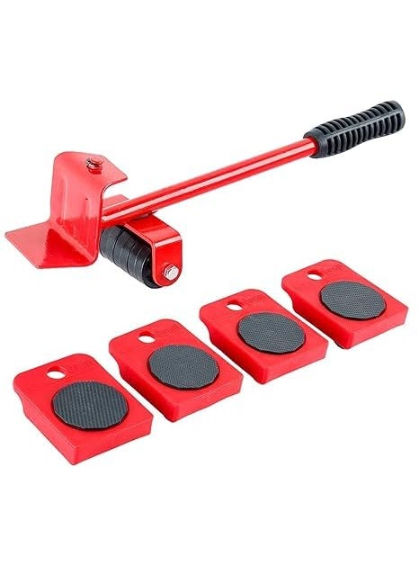 istore Istore Furniture Lifter Mover Tool Set Heavy Duty Furniture Shifting Lifting Moving Tool with Wheel Pads for Easy and Safe Moving (Multicolor,Set of 1)  - Image 1