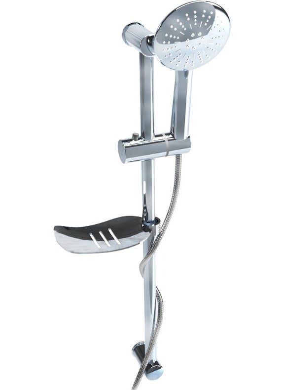 FAWER Faucet & Shower Chrome Sliding Shower Set - 410K 