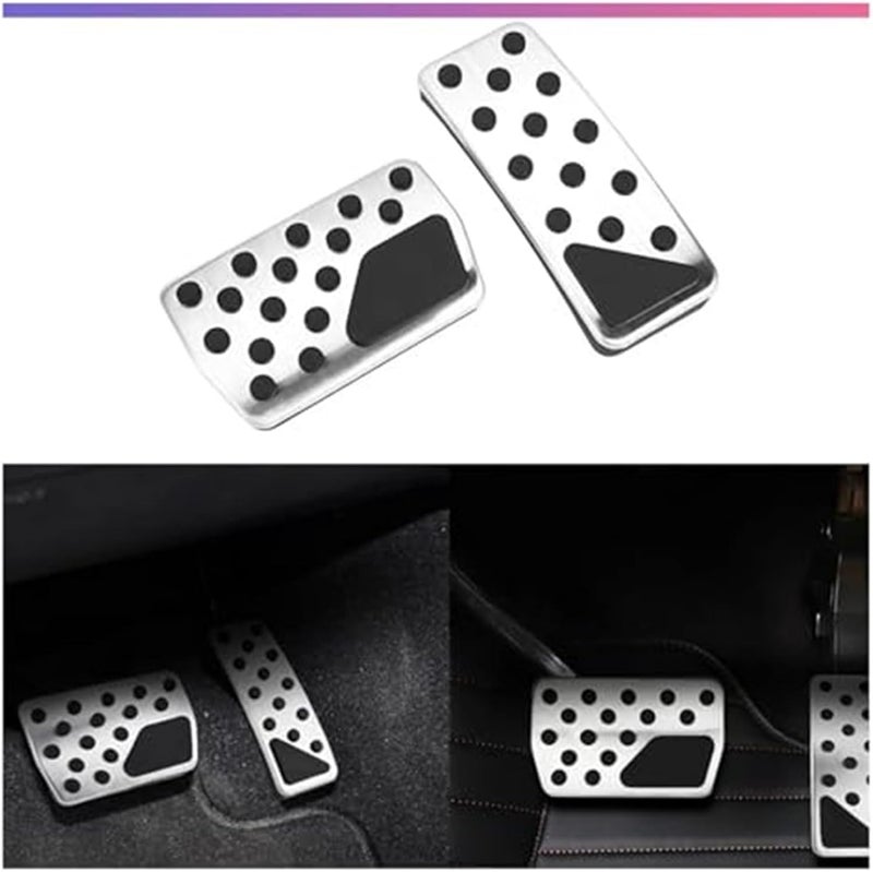 DEMULAX 2PCS Car Brake Pedal Cover Set - Image 3