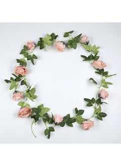 Generic 1 x 5 pcs Large 10-Head Rose Artificial Vine Garland Light pink 