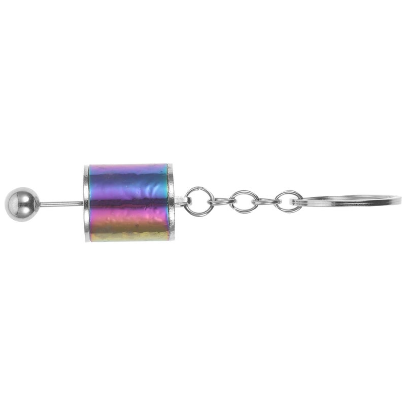 Black 6 Speed Manual Transmission Gear Shift Knob Keychain Keyring - Image 4