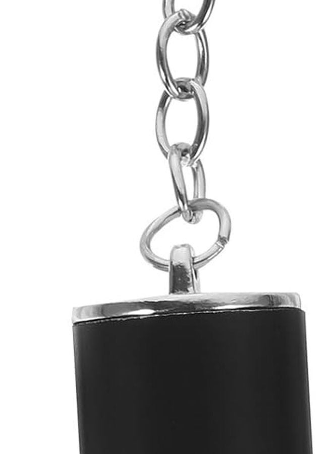 Black 6 Speed Manual Transmission Gear Shift Knob Keychain Keyring - Image 1