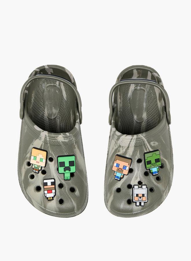 MINECRAFT Boys Backstrap School Clogs - Image 1