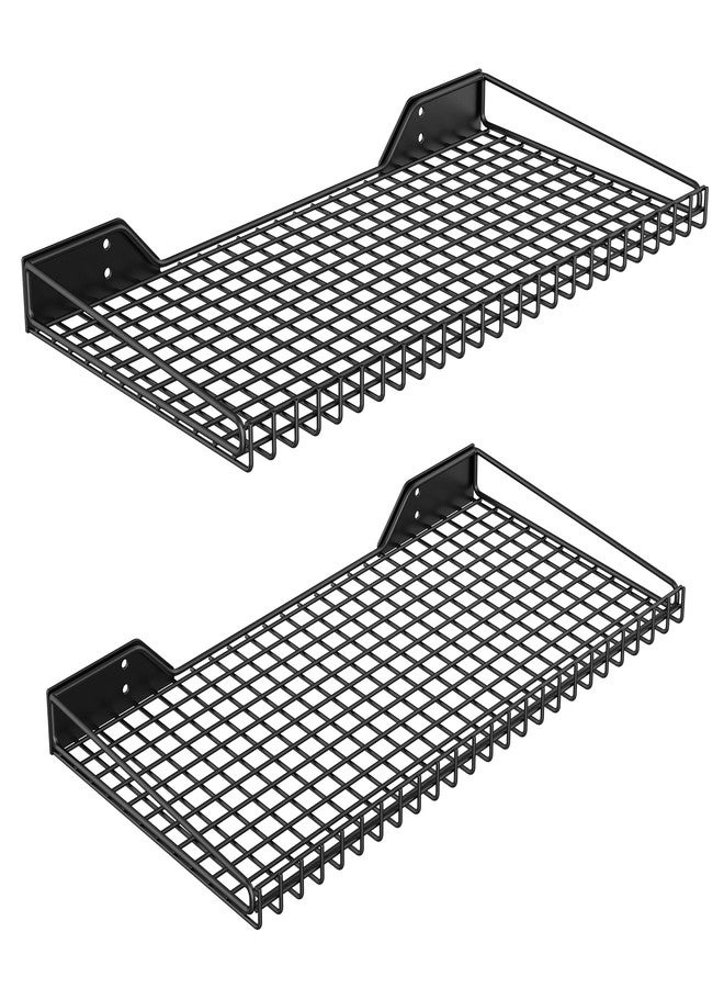 Ultrawall Wall Mounted Shelf for Garage, 2 Pack 23.5inch x 12inch Metal Shelf Rack, Heavy-Duty Wall Shelves Suitable for Shop, Shed, Garage Storage - Image 1