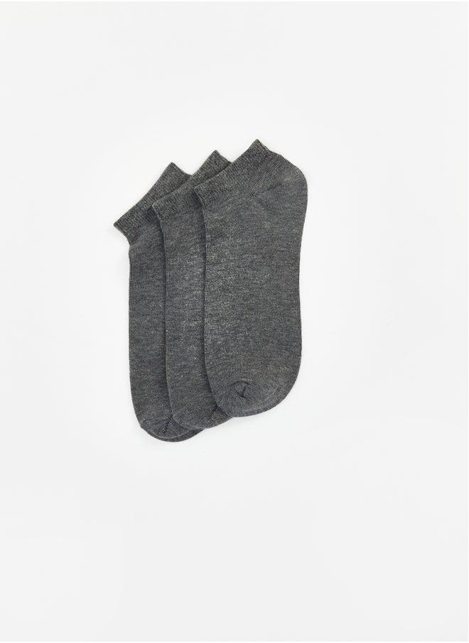 LC WAIKIKI Women's Plain Booties Socks 3-Pack  - Image 2
