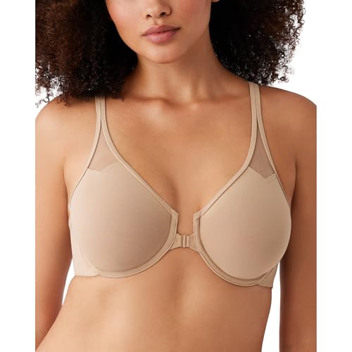Wacoal womens Body By Wacoal Unlined Front Close Underwire Racerback Bra, Toast, 32D - Image 2