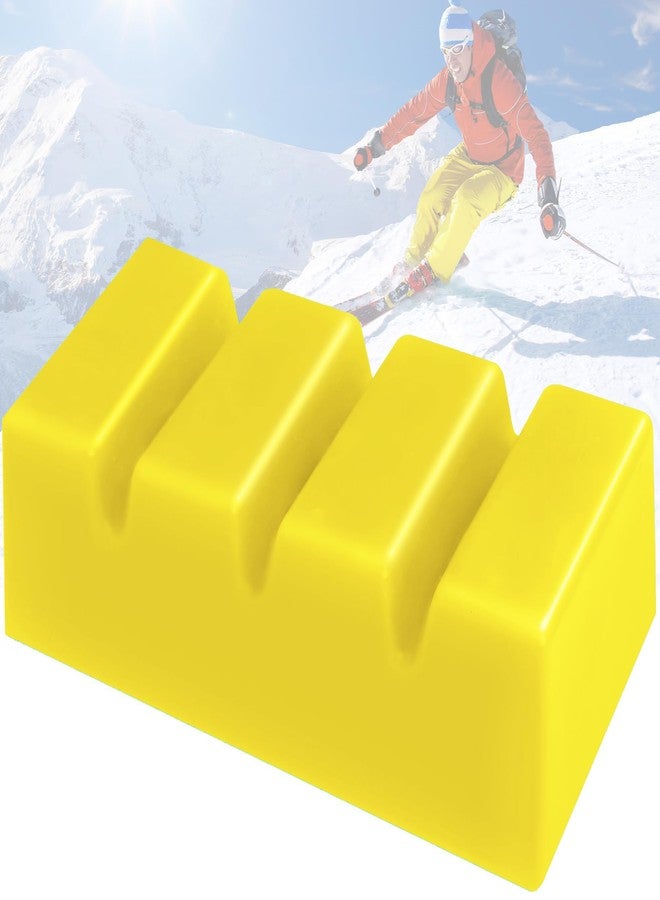 SFNSM 1.3 LB Large Snowboard Wax Universal Ski Wax Snow Block Wax, 7 x 3.5 in Snowboard and Ski Wax for Protecting The Ski and Snowboard Accessories (Yellow) - Image 1