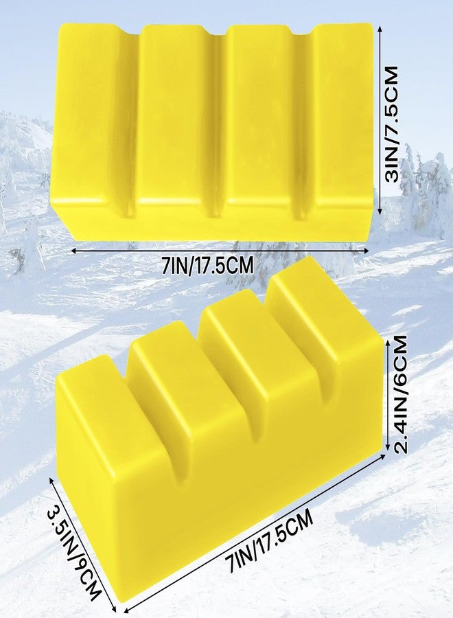 SFNSM 1.3 LB Large Snowboard Wax Universal Ski Wax Snow Block Wax, 7 x 3.5 in Snowboard and Ski Wax for Protecting The Ski and Snowboard Accessories (Yellow) - Image 3