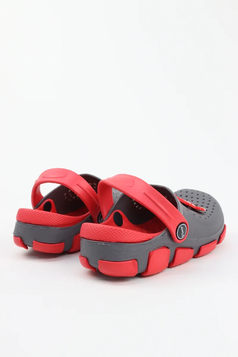 Viny BLACK RED VINY Kids Cartoon Clogs Garden Shoes – Lightweight EVA Slip-On Clogs with  Back Strap,  Comfort Sandals for Boys & Girls, Indoor Outdoor Casual Beach Shoes  | Best Price UAE