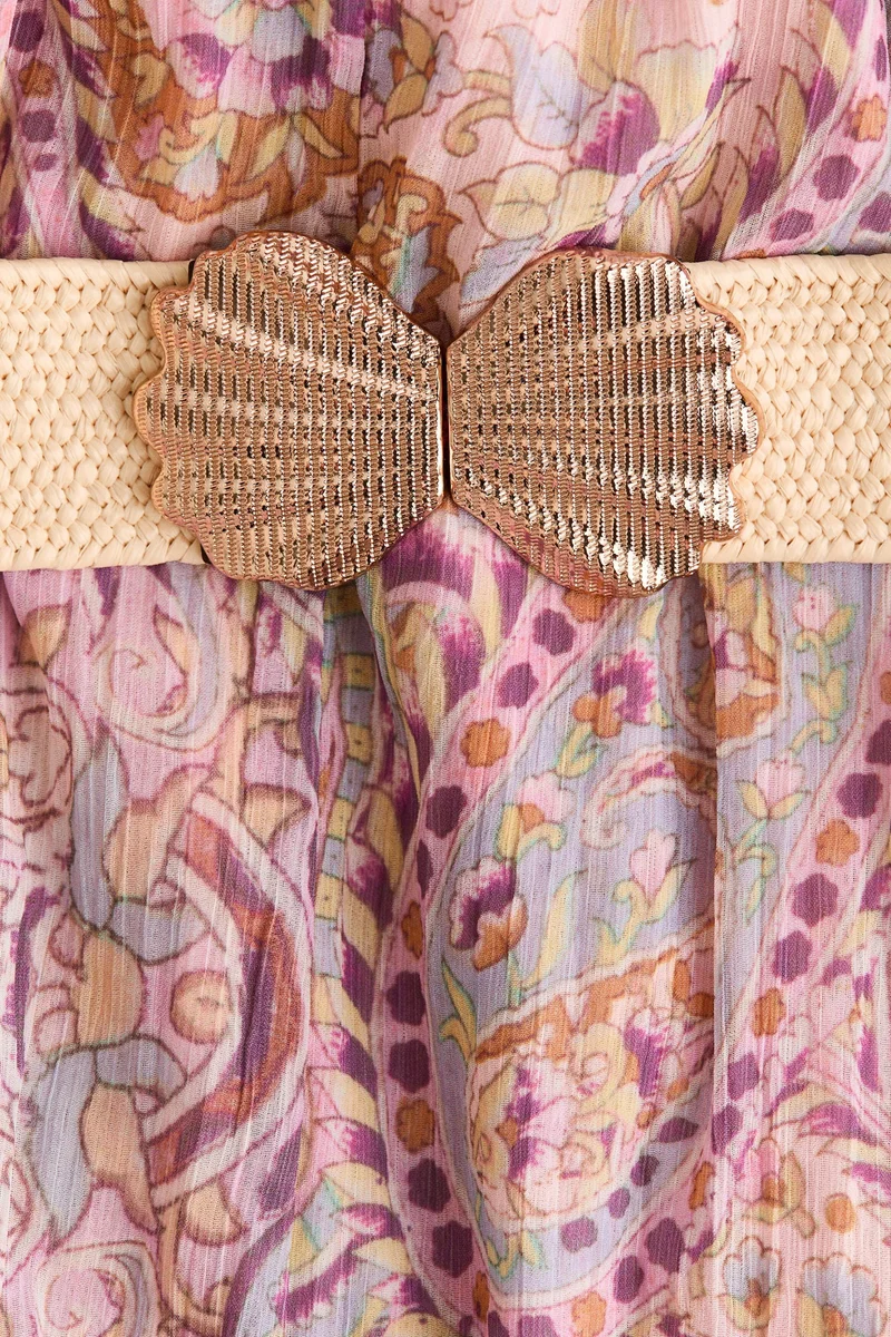 H&M Belted halterneck dress