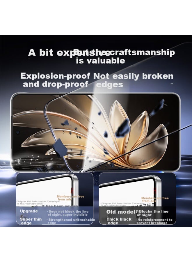 Koolife Upgraded Anti-Shatter Edge Tempered Glass Screen Protector For Vivo S20, Full Screen Coverage Ultra Thin High Definition Dust-Proof Anti-Fingerprint Film For Vivo S20 - Image 1