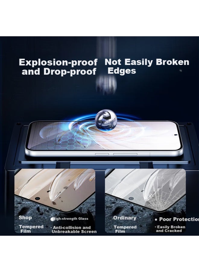 Koolife Upgraded Anti-Shatter Edge Tempered Glass Screen Protector For Vivo S20, Full Screen Coverage Ultra Thin High Definition Dust-Proof Anti-Fingerprint Film For Vivo S20 - Image 2