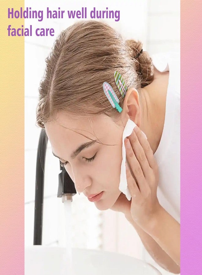 Magicsky 12PCS No Bend Hair Clips, Hawaiian Acrylic Flat Styling No Crease Pins, Bang Seamless Duckbill, Barrettes for Makeup, Cute Beach Hairstyle Tool for Women Girls, Colorful Fruit - Image 5