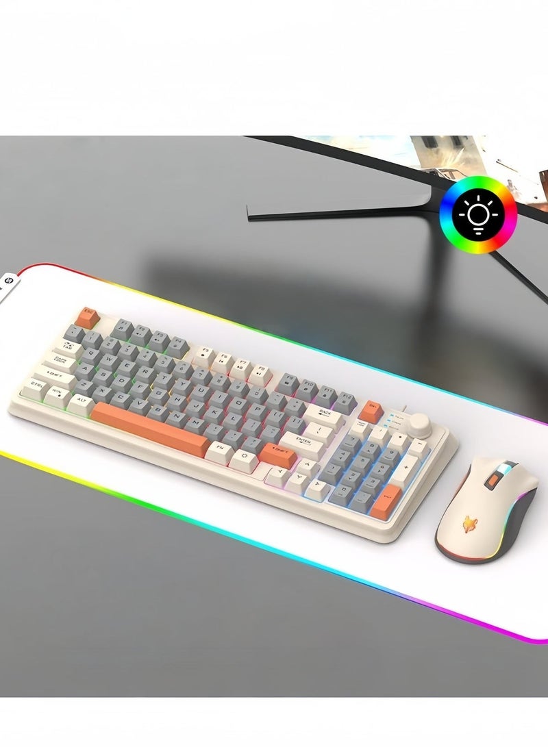 XUNFOX RGB Gaming Combo with Modern Design Mouse and Keyboard - Image 3
