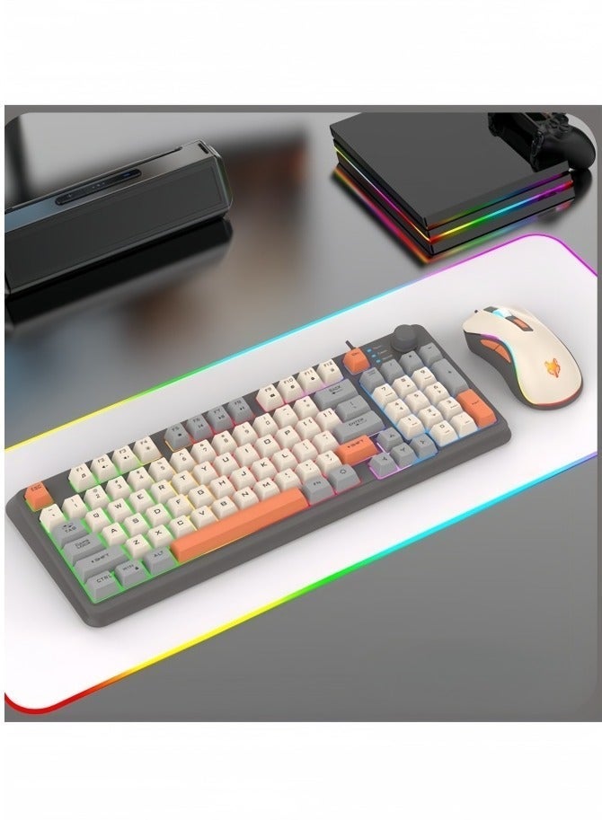 XUNFOX RGB Gaming Combo with Modern Design Mouse and Keyboard - Image 2