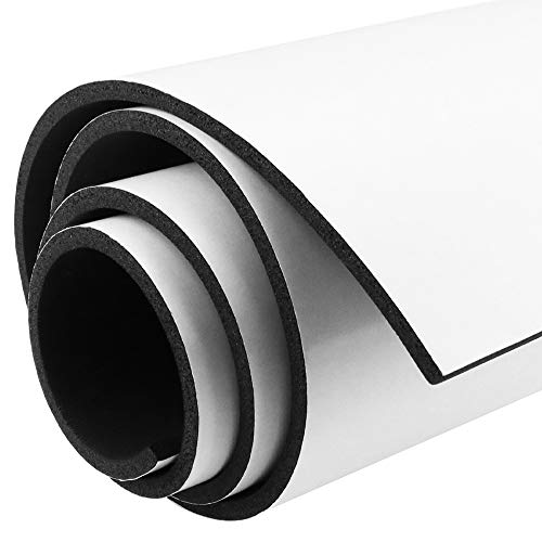 DGSL Neoprene Adhesive Foam Sheets, 12'' W x 59'' L x 1/16'' Thick Sponge Self Adhesive Rubber Padding Sheet Closed Cell Foam Sheet Roll for DIY, Multi-Function Soundproof Rubber Mat, Black - Image 5