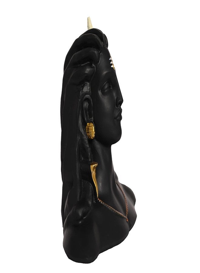 Karighar® Adiyogi Shiv ji Idol for Home Decor, Gift & Puja, Car Dashboard Statue (Black Color 4.5 Inch) (Multicolor),, Fiber - Image 4