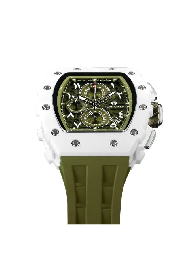TSAR BOMBA Men's Silicone Analog Watch TB8204QA-03 - 43.5*50.7 mm