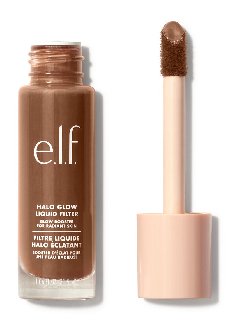 elf Halo Glow Liquid Filter Illuminating Liquid Glow Booster For A Radiant Complexion Infused With Hyaluronic Acid  Deep - Rich - Image 2