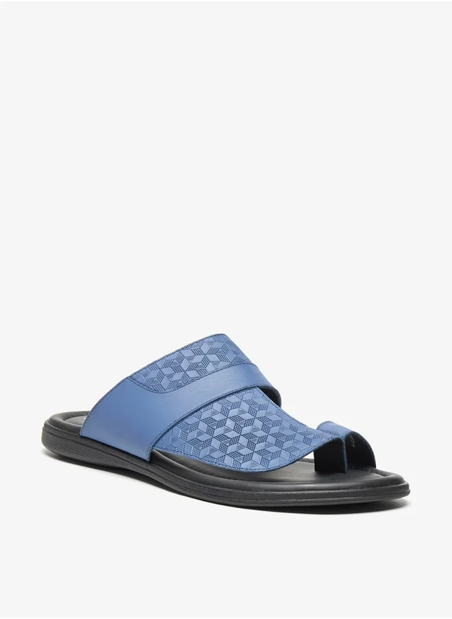 ال بي ال من شو اكسبرس Mens Textured Slip-On Arabic Sandals