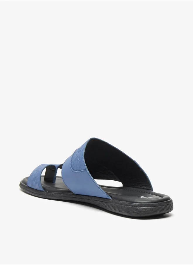 ال بي ال من شو اكسبرس Mens Textured Slip-On Arabic Sandals