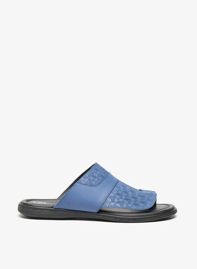 ال بي ال من شو اكسبرس Mens Textured Slip-On Arabic Sandals