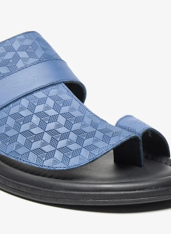 ال بي ال من شو اكسبرس Mens Textured Slip-On Arabic Sandals