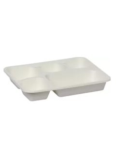 Shop & Shoppee SHOP & SHOPPEE Eco-Friendly,Biodegradabale, Safe & Hygienic Plate with 4 Sections Round Shape Dinner Plate (Microwave Safe) (10" to 11", 75)  - Image 3