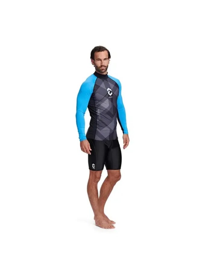 DYNAMICNORD Rg-31 Rashguard Long Sleeve Men Black/Blue Small - Image 3
