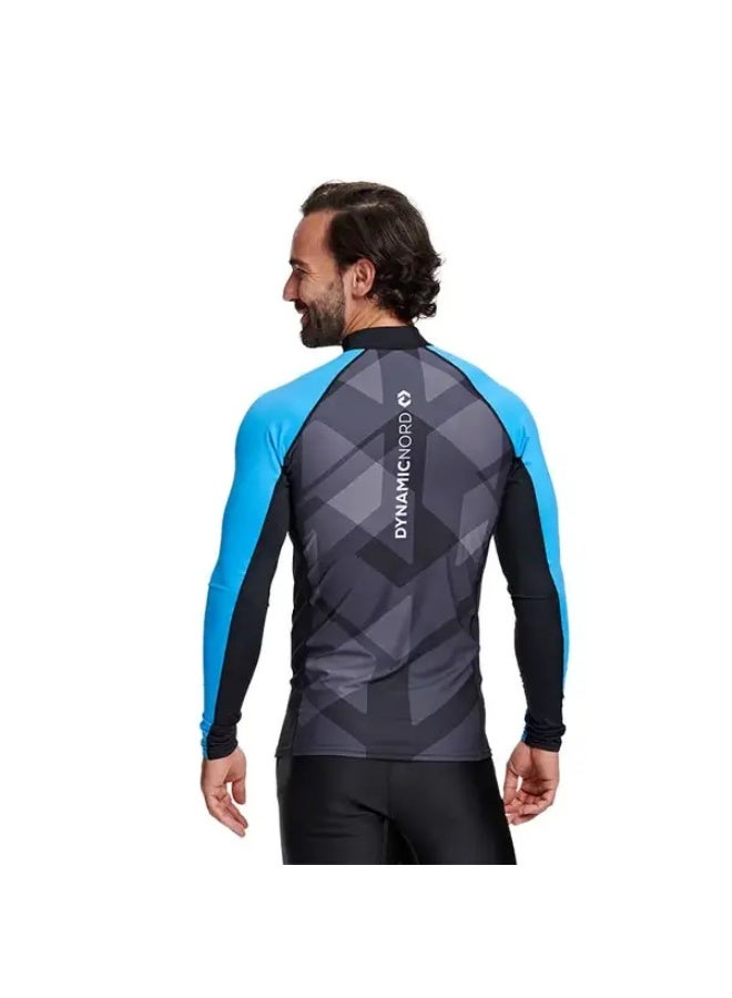 DYNAMICNORD Rg-31 Rashguard Long Sleeve Men Black/Blue Small - Image 4