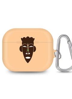 StylePods Case for Airpods 3rd Gen Case With Anti-Lost Keychain - Tribal Mask
