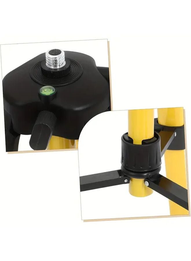 Yellow Heavy Duty Professional Tripod Adjustable Stand For Surveying Photography - Image 3