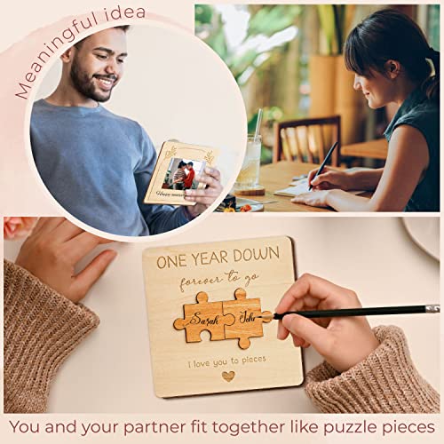 STOFINITY 1 Year Anniversary Card For Boyfriend Girlfriend - Happy One Year Anniversary Cards For Men, 1st Paper Dating Card For Him, First Wedding Gifts For Husband - Image 4