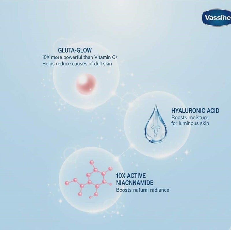 vaseline Essential Even Tone - Gluta- Hya . serum burst lotion 200ml - Image 3