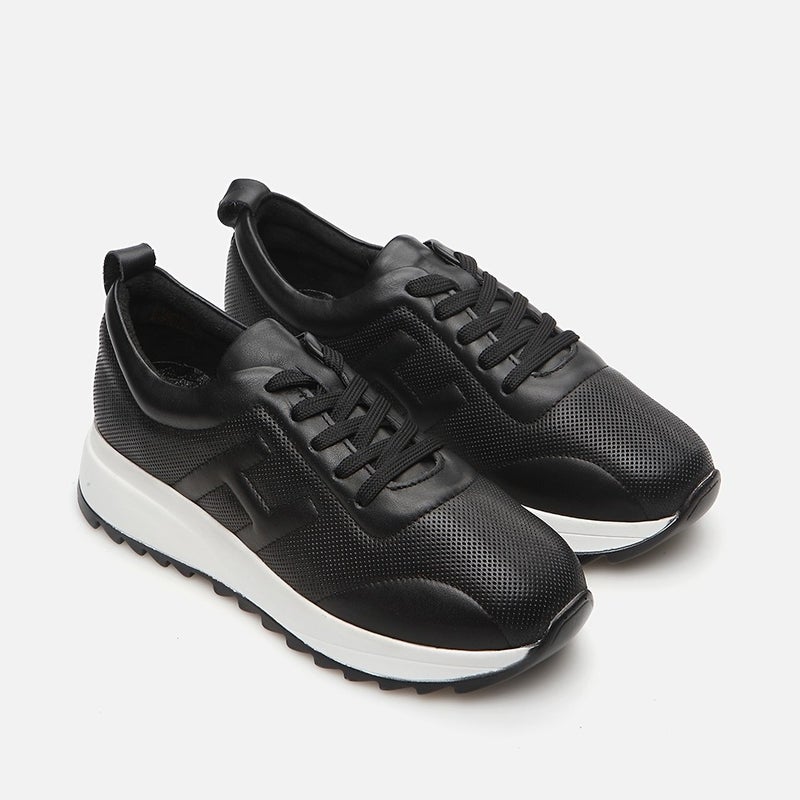 Hotiç 01AYH285960A100 GENUINE Leather Black Women's Sports Shoes  - Image 4