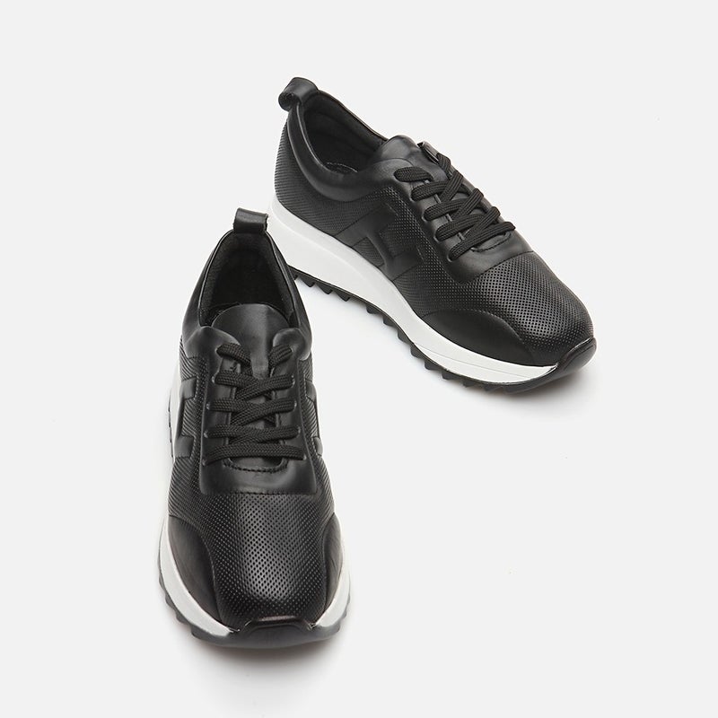 Hotiç 01AYH285960A100 GENUINE Leather Black Women's Sports Shoes  - Image 2