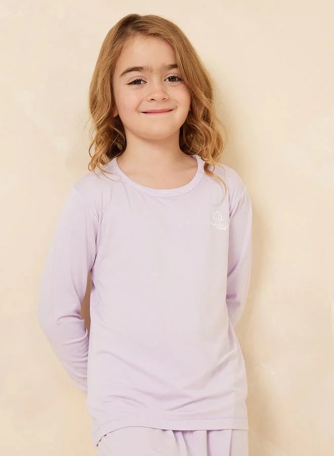 Styli Round Neck Top & Pyjama Set