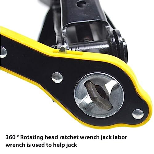 KROYWEN Universal Car Jack Ratchet Wrench|360 Forward and Reverse knob Labor-Saving Design|Scissor Jack Lift Speed Handle Tool|Jack Lug Handle Tool|Tire Wheel Jack Wrench… - Image 4