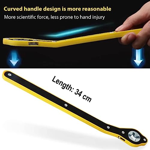 KROYWEN Universal Car Jack Ratchet Wrench|360 Forward and Reverse knob Labor-Saving Design|Scissor Jack Lift Speed Handle Tool|Jack Lug Handle Tool|Tire Wheel Jack Wrench… - Image 5