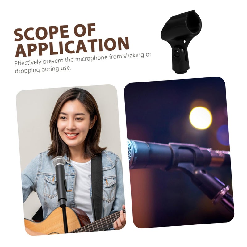 Universal Microphone Clip Holder with Secure Grip for Handheld Mics KTV Stage Concerts - Image 4