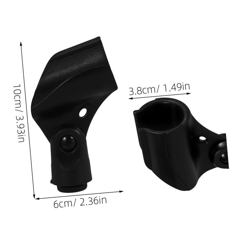 Universal Microphone Clip Holder with Secure Grip for Handheld Mics KTV Stage Concerts - Image 3
