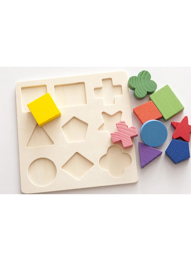 لعبة بازل تعليمية خشبية بتصميم أشكال هندسية - Image 4