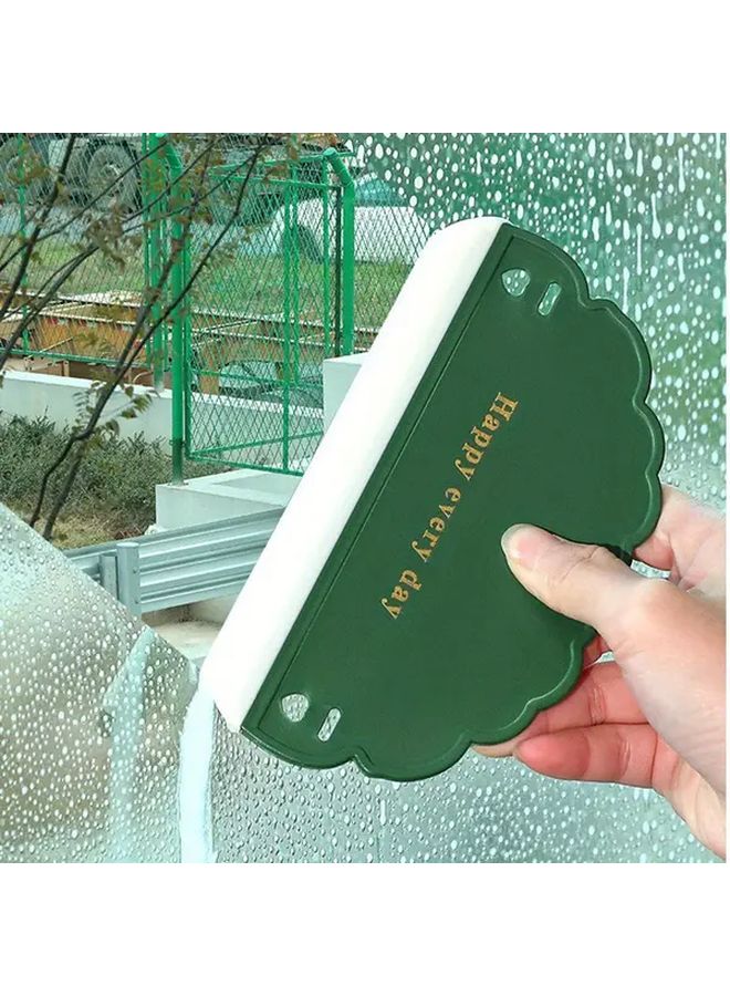 Green Cloud Shaped Silicone Wiping Plate Mini Cleaning Tool For Bathroom Mirror Sink Glass - Image 4