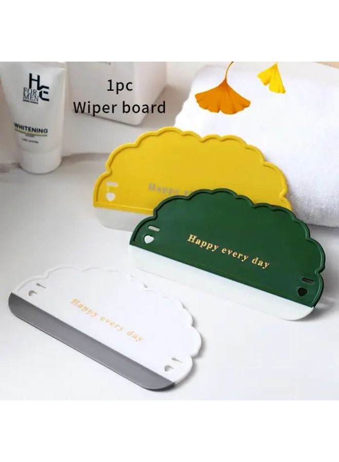 Green Cloud Shaped Silicone Wiping Plate Mini Cleaning Tool For Bathroom Mirror Sink Glass - Image 2