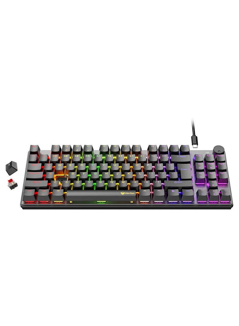 MeeTion MK008 PRO TKL Hot-Swap Mechanical Gaming Keyboard with RGB Lighting - Image 4